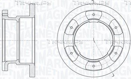 Тормозной диск Magneti Marelli задний для IVECO Daily III 1999-2006. Артикул 361302040263