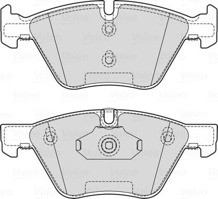 Тормозные колодки Valeo. Артикул 601711