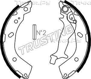 Тормозные колодки Trusting задние для Hyundai Getz I 2002-2010. Артикул 046.214