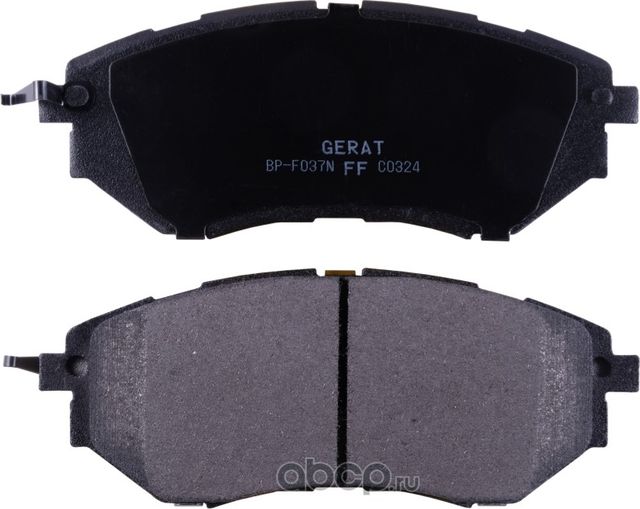 Тормозные колодки Gerat BP-F037N (передние) Normal Gerat. Артикул BPF037N