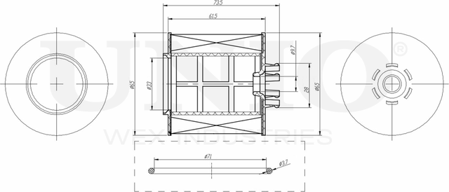Фильтр масляный (Unio). Артикул FLT-20082