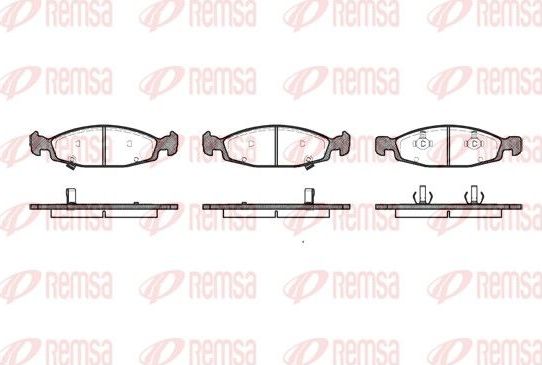 Тормозные колодки Remsa. Артикул 0736.02