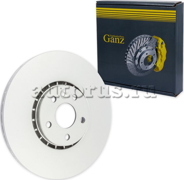 Диск тормозной передний с покрытием (Ganz). Артикул GIJ06079