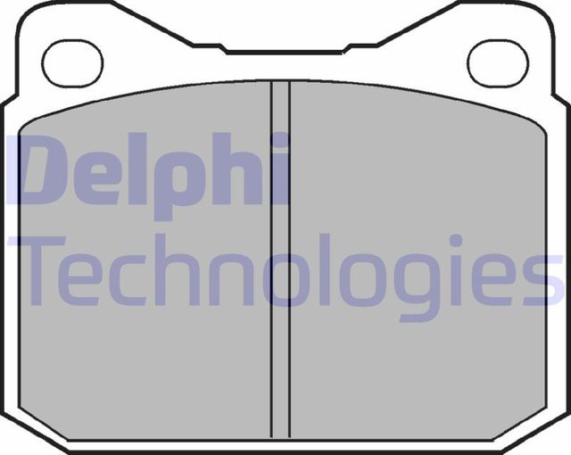 Тормозные колодки Delphi (Low-Metallic) передние для Volkswagen LT I 1981-1996. Артикул LP117