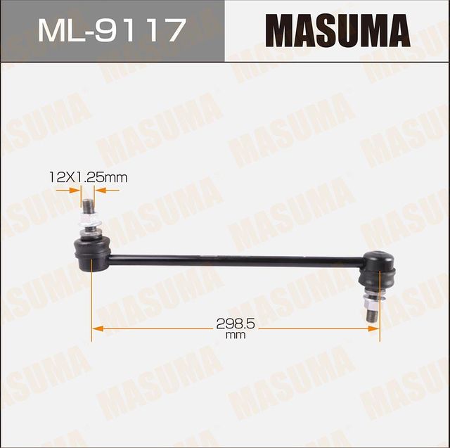 Стойка (тяга) стабилизатора Masuma передняя правая/левая для Nissan Leaf I (ZE0/AZE0) 2010-2017. Артикул ML-9117