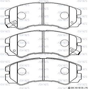 Тормозные колодки Advics. Артикул SN828P
