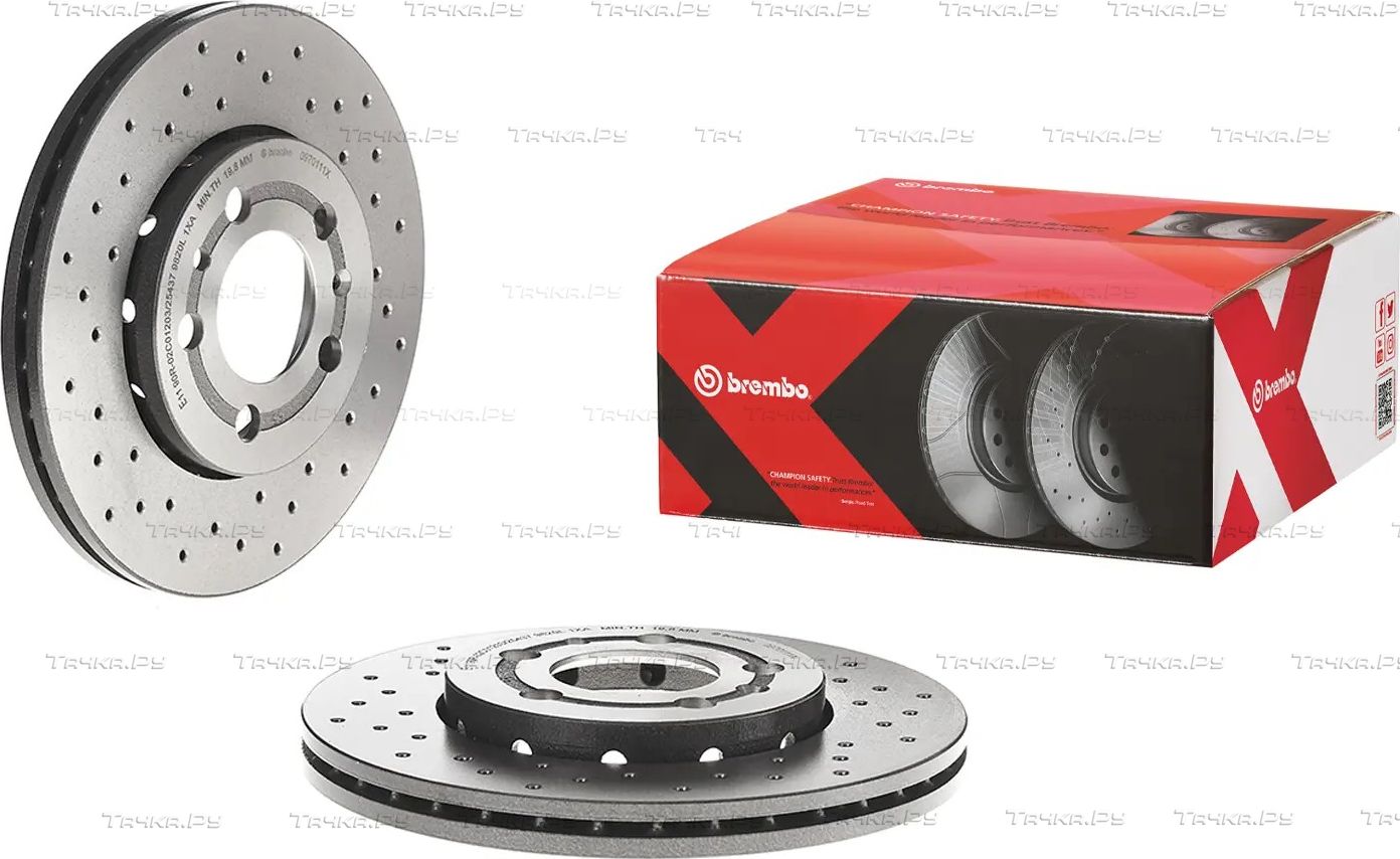 Тормозной диск Brembo XTRA LINE - Xtra передний для SEAT Leon I 1999-2006. Артикул 09.7011.1X