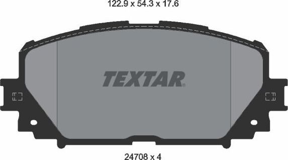 Тормозные колодки Textar. Артикул 2470801