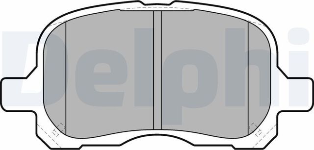 Тормозные колодки Delphi (Semi-Metallic). Артикул LP1302