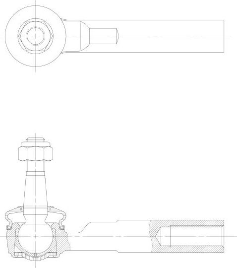 Наконечник рулевой тяги CTR. Артикул CE1050