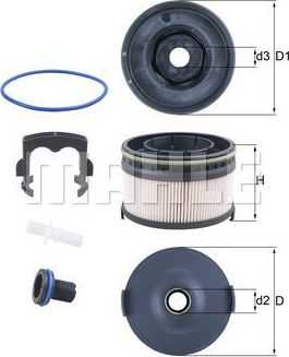 Топливный фильтр Mahle-Knecht. Артикул KX 568KIT