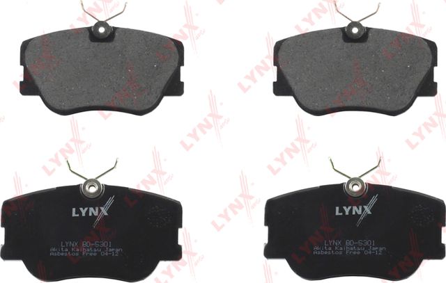 Тормозные колодки LYNXauto передние для Mercedes-Benz W124, A124 1984-1993. Артикул BD-5301