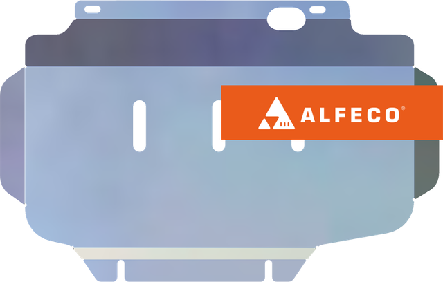 Защита алюминиевая Alfeco (4мм) для картера Great Wall Poer АT 2020-2026. Артикул ALF.31.24AL4