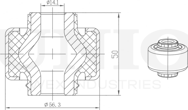 Сайлентблок рычага подвески (Unio). Артикул RMP-20092
