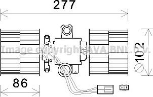 Вентилятор, мотор печки (отопителя) салона AVA для Skoda Felicia I 1994-2002. Артикул SA8022