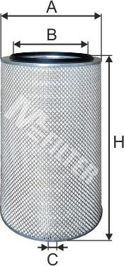 Воздушный фильтр MFilter для Renault Major 1991-1992. Артикул A 521