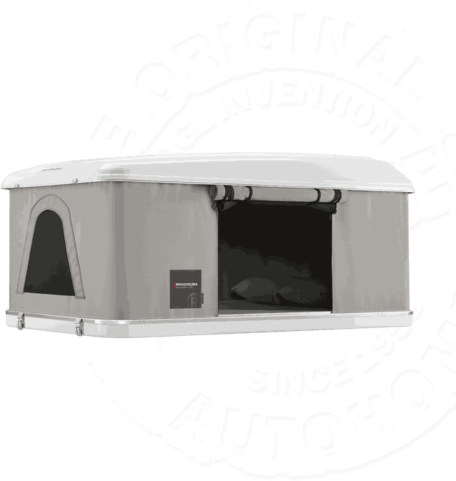 Палатка на крышу автомобиля Autohome MAGGIOLINA AIRLANDER PLUS LARGE, лестница 215 мм, тент серый. Артикул MPG/11