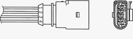 Лямбда-зонд (кислородный датчик) NGK. Артикул 90249