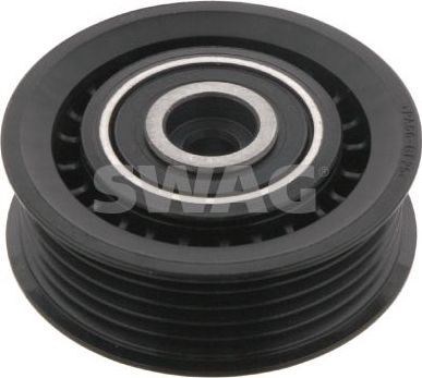 Направляющий (ведущий) ролик приводного поликлинового ремня SWAG (полимерный материал). Артикул 10 93 1383
