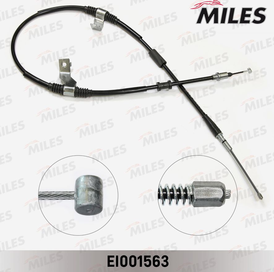 Трос ручника (тросик ручного тормоза) Miles. Артикул EI001563
