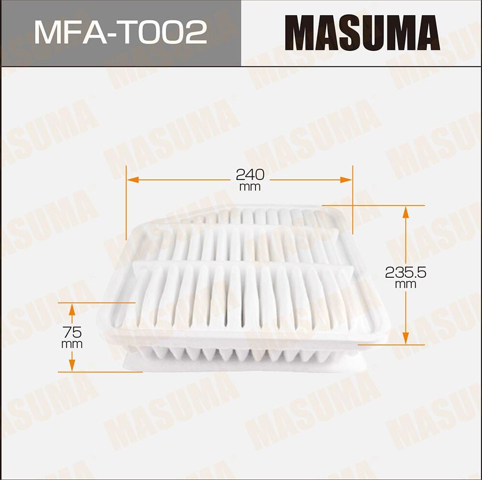 Воздушный фильтр Masuma. Артикул MFA-T002