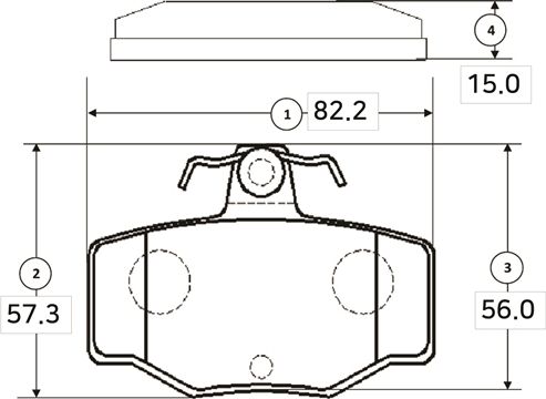 Тормозные колодки CTR задние для Nissan Almera Tino I 2000-2006. Артикул GK0852