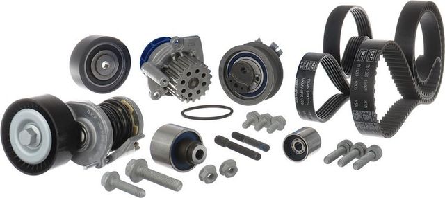 К т ремня ГРМ полный) с водяным насосом и комплектом на привод натяжитель  ремен SKF MASTERKIT. Артикул VKMC 11000