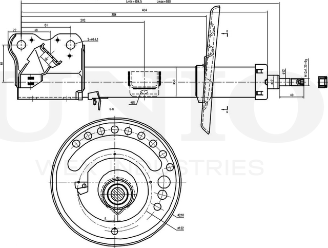 Амортизатор подвески (Unio). Артикул SAB-10239