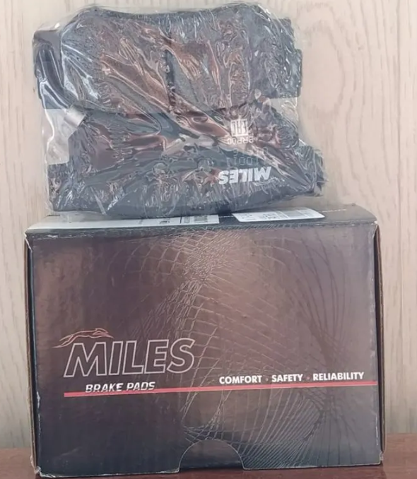 Тормозные колодки Miles (Semi-Metallic) задние для Hafei Saibao 2005-2008. Артикул E110011