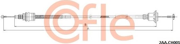 Трос сцепления Cofle для Chrysler Voyager IV 2000-2008. Артикул 92.2AA.CH001