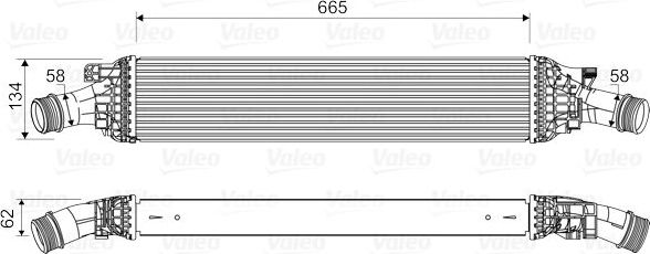 Интеркулер Valeo. Артикул 818601