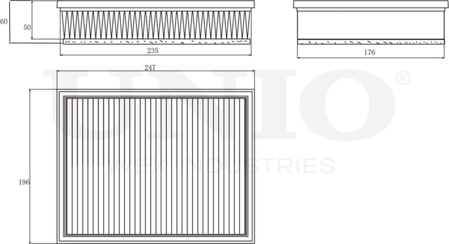 Фильтр воздушный (Unio). Артикул FLT-10185