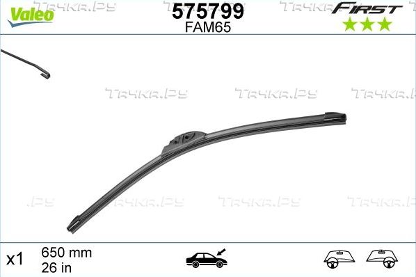 Щетка стеклоочистителя (дворник) Valeo First FlatBlade AM. Артикул 575799
