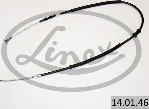 Трос ручника (тросик ручного тормоза) Linex передний левый для Fiat Tipo 160 1988-1995. Артикул 14.01.46