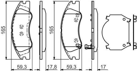 Тормозные колодки Bosch. Артикул 0 986 494 577