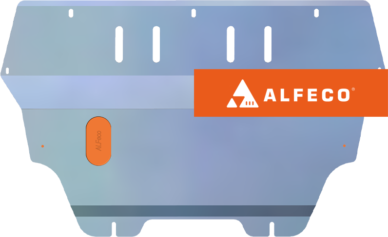 Защита алюминиевая Alfeco для картера и КПП Citroen Berlingo II 2008-2019. Артикул ALF.04.07 AL4