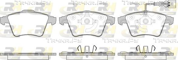 Тормозные колодки RoadHouse передние для Volkswagen Multivan T5 2003-2015. Артикул 21045.11