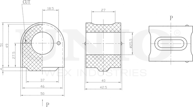 Втулка стабилизатора (Unio). Артикул RMP-10097
