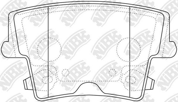 Тормозные колодки NiBK. Артикул PN0422