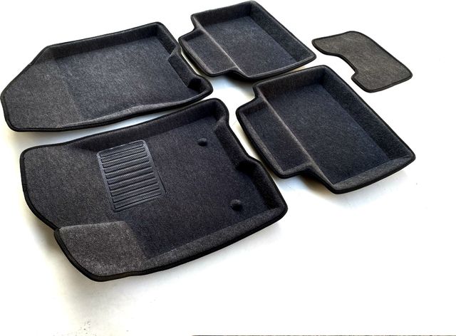 Коврики текстильные Euromat 3D Business для салона Lada Vesta 2015-2026 СЕРЫЕ. Артикул EMC3D-005308G