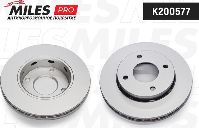 Тормозной диск Miles передний для Smart Forfour I (W454) 2004-2006. Артикул K200577