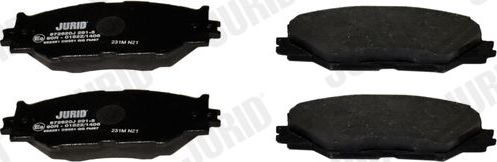 Тормозные колодки Jurid передние для Lexus IS III 2013-2026. Артикул 572620J
