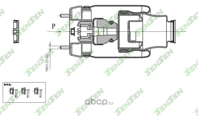 SAR036 Пневмобаллон подвески передний GL-Class & ML-Class W164 2005-2011 (Sensen). Артикул SAR036