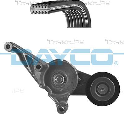 Приводной ремень поликлиновой с роликами (комплект) Dayco. Артикул KPV508