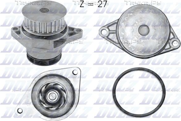 Помпа (водяной насос) Dolz для Volkswagen Polo III 1998-2001. Артикул A200