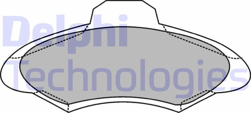 Тормозные колодки Delphi (Low-Metallic). Артикул LP1139