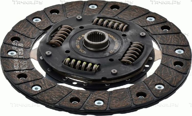 Диск сцепления SACHS для Volkswagen Vento 1991-1998. Артикул 1862 518 343