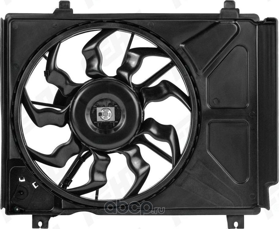 Электровентилятор охлаждения с Кожухом для VW Polo Sedan (10-)/Skoda Rapid (12-) (Fehu). Артикул ffc1090h