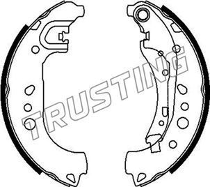 Тормозные колодки Trusting задние для Smart Forfour II ((W453) 2014-2026. Артикул 253.718