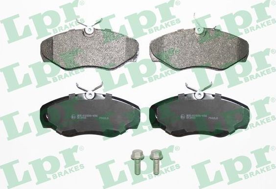 Тормозные колодки LPR передние для Renault Trafic II 2001-2014. Артикул 05P869